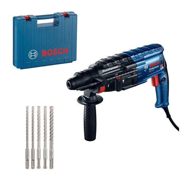 Profesyonel Set: Kırıcı-delici GBH 240 + SDS plus set takım çantasında
